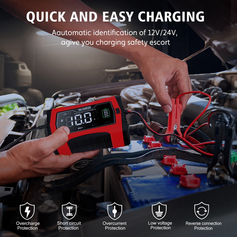 Lifepo4 Battery Charger Smart Automatic - Автоматическая зарядка 10А для литиевых LiFePO4