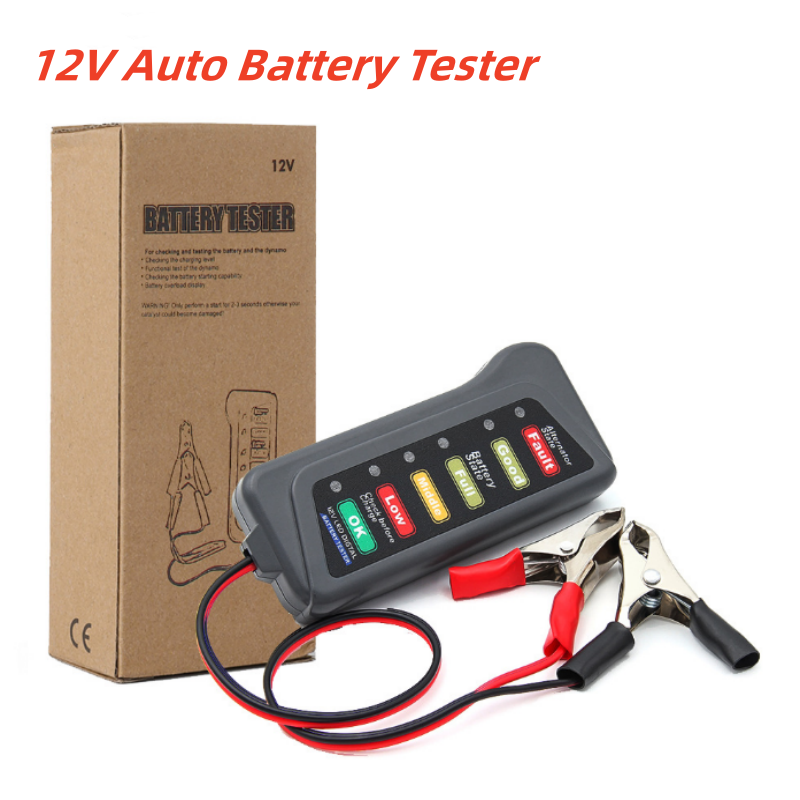 Alternator Tester Digital Diagnostic Tool - Мини-тестер автомобильного аккумулятора 12 В, цифровой