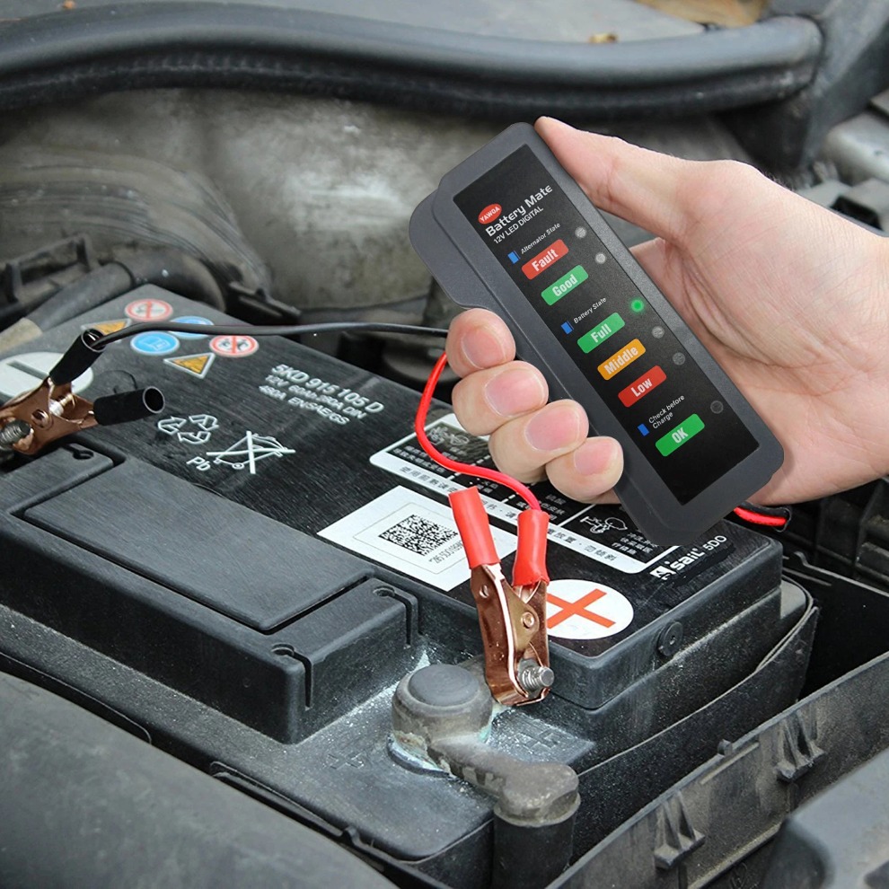 Alternator Tester Digital Diagnostic Tool - Мини-тестер автомобильного аккумулятора 12 В, цифровой