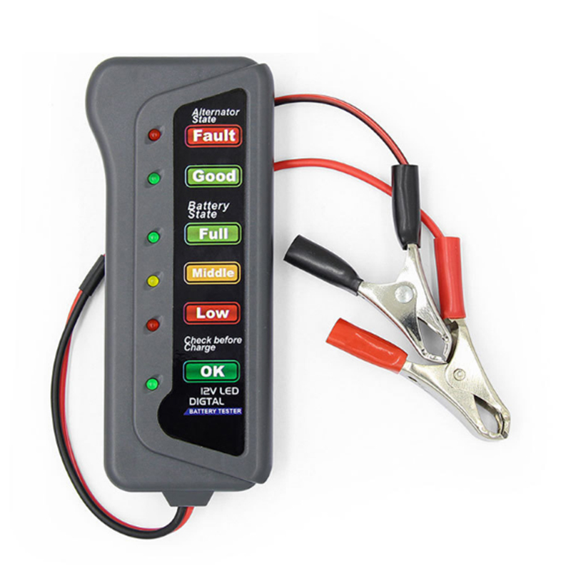 Alternator Tester Digital Diagnostic Tool - Тестер автомобильного аккумулятора 12 В, цифровой