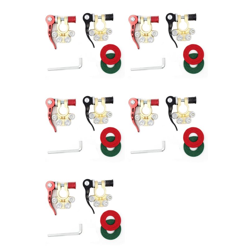 Battery Terminal Clamps Quick Release Brass - Клеммы для автомобильных аккумуляторов M49K-10X 12В