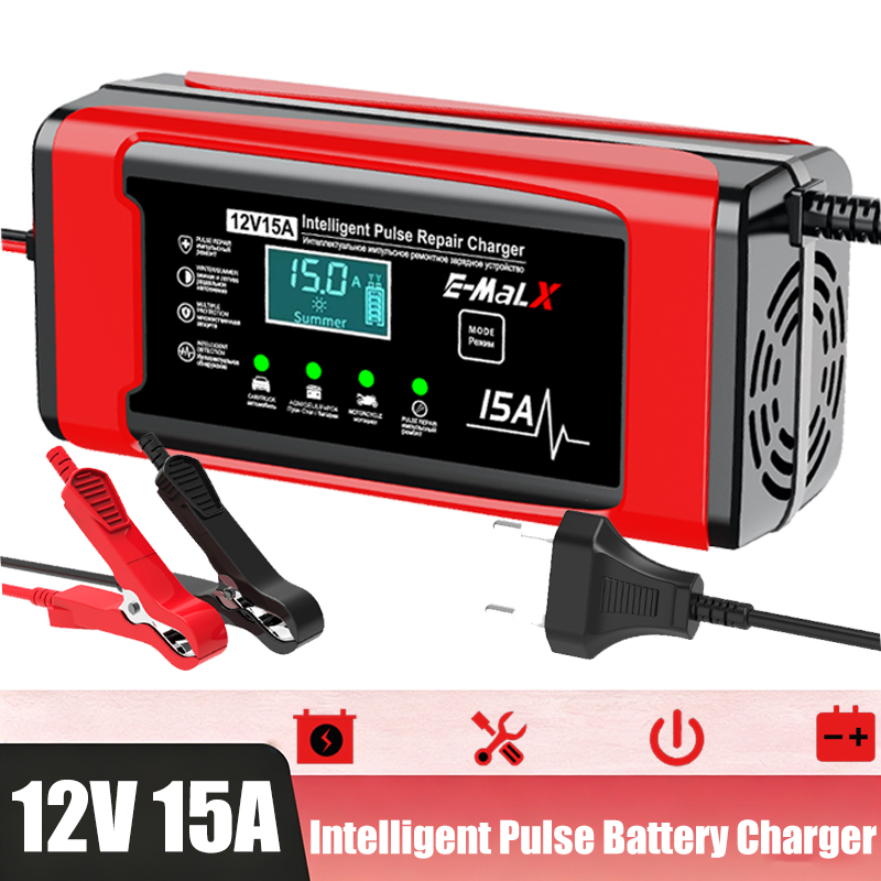Lifepo4 Battery Charger Smart Automatic - Зарядное устройство с европейской вилкой 12В