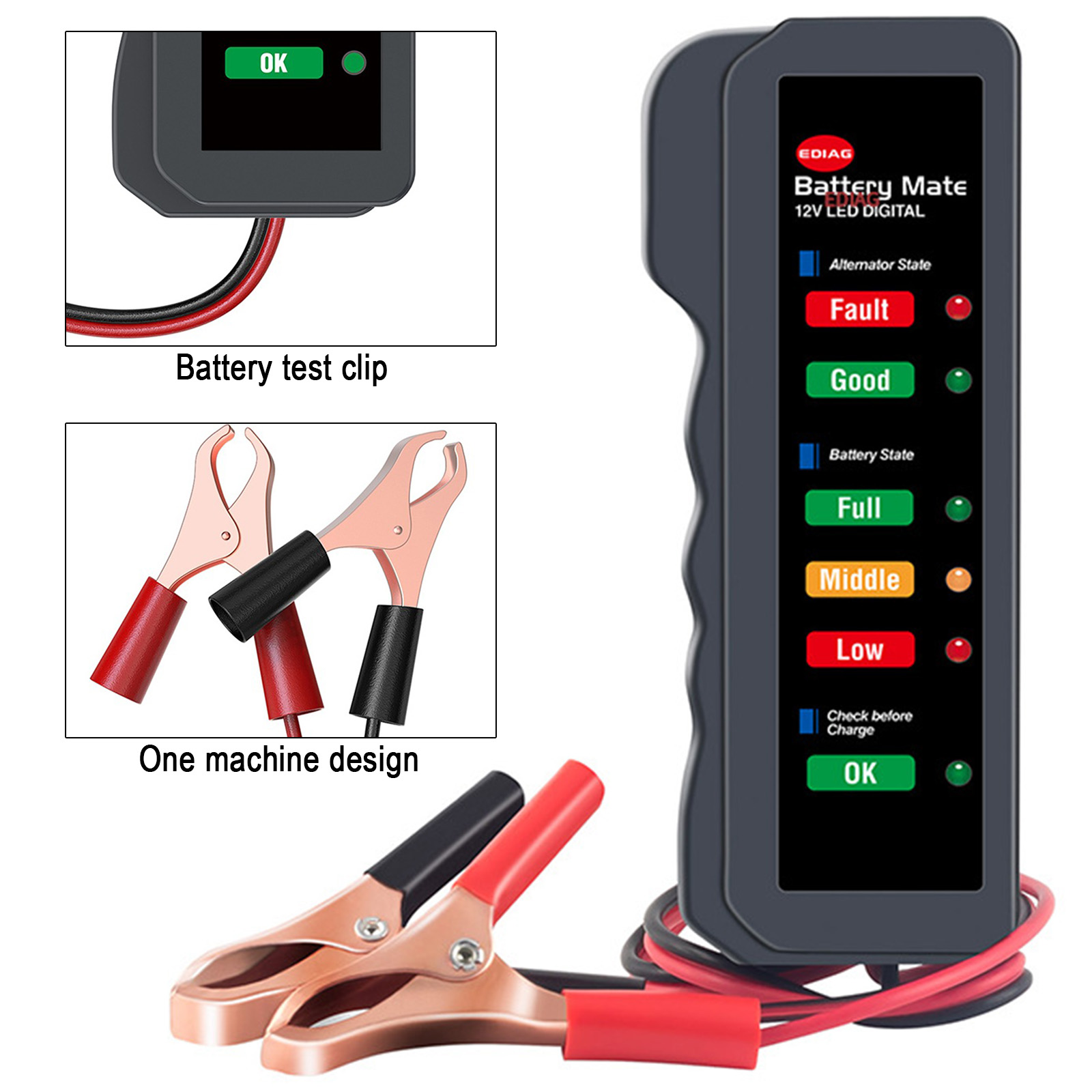 Мини-тестер автомобильного акк – обзор и цена Alternator Tester Digital Diagnostic Tool