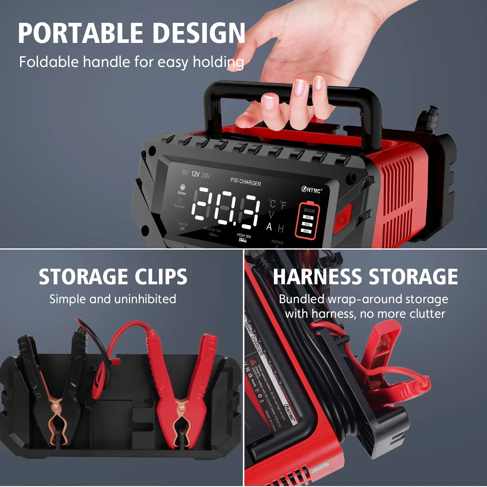 EAFC 30A полностью автоматичес – обзор и цена Lifepo4 Battery Charger Smart Automatic