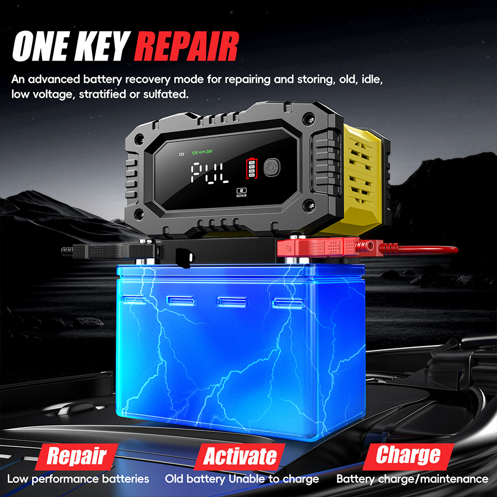 FOXSUR 12 В 24 В автомобильное – обзор и цена Lifepo4 Battery Charger Smart Automatic