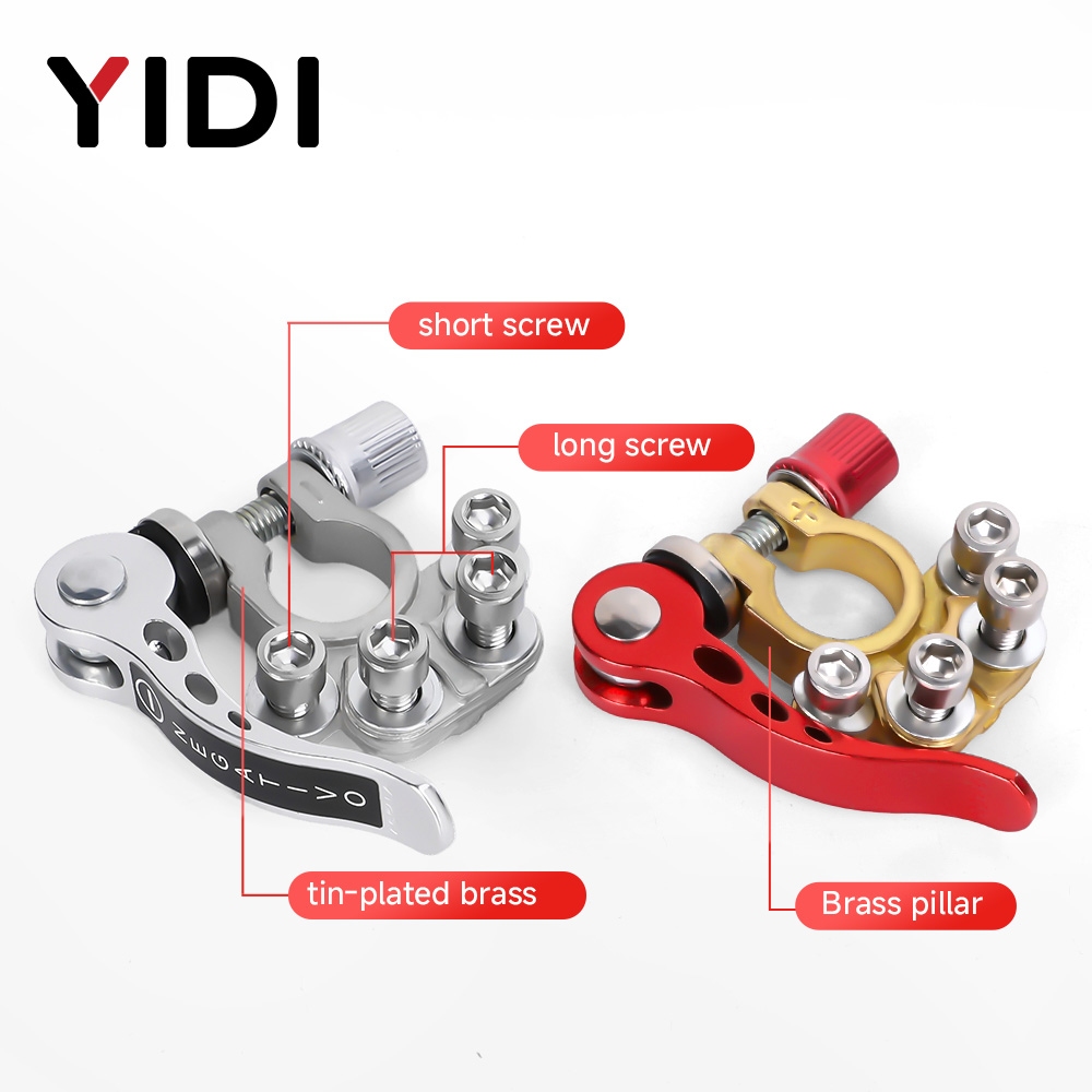 2 шт. автомобильных разъемов д – обзор и цена Battery Terminal Clamps Quick Release Brass