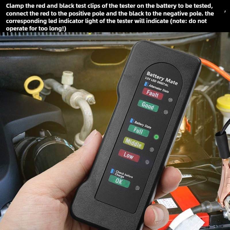 Портативный автомобильный акку – обзор и цена Alternator Tester Digital Diagnostic Tool