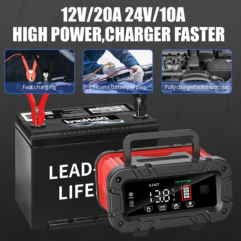 Зарядное устройство для аккуму – обзор и цена Smart Car Battery Charger 12V 24V 20A