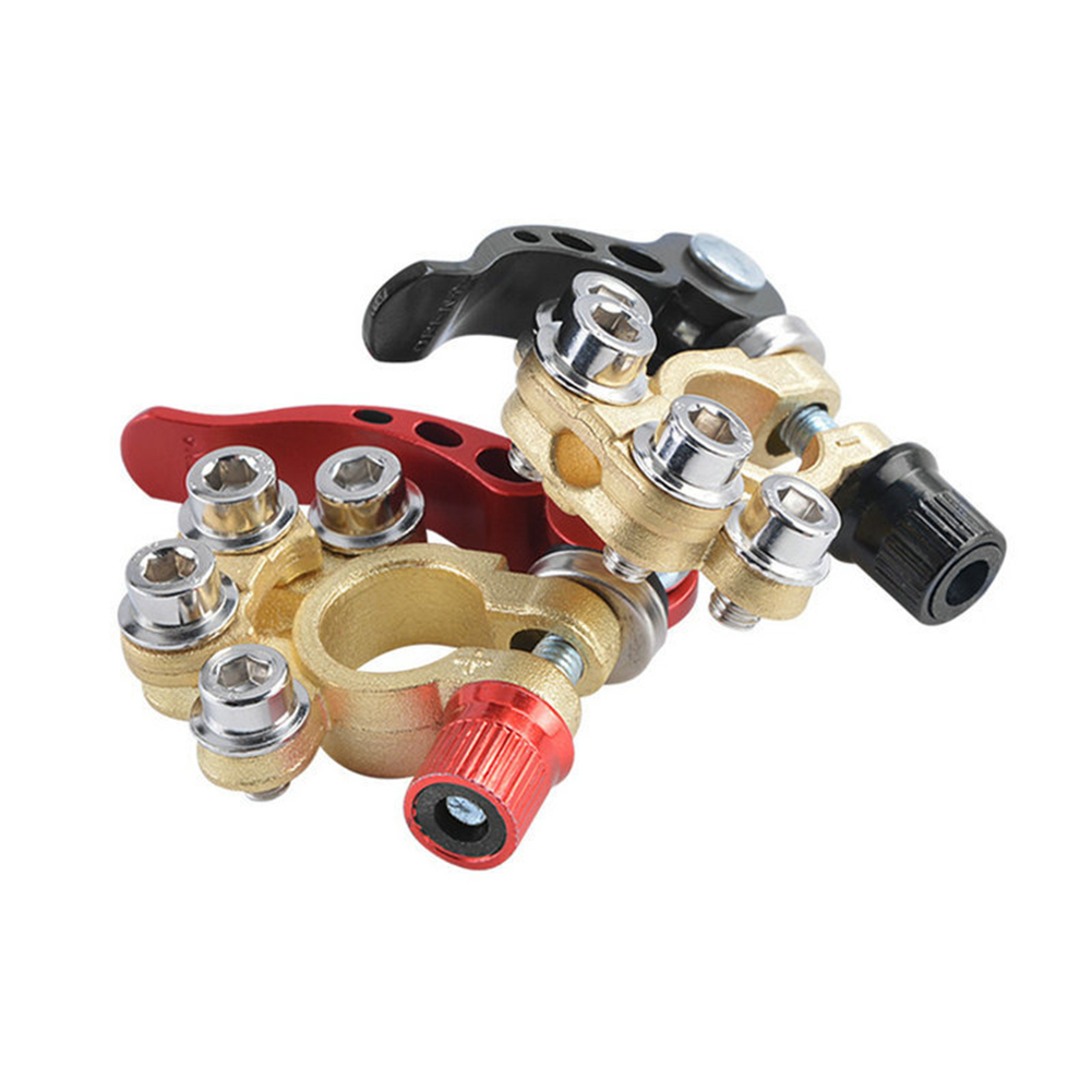 12В Клеммы для аккумулятора ав – обзор и цена Battery Terminal Clamps Quick Release Brass