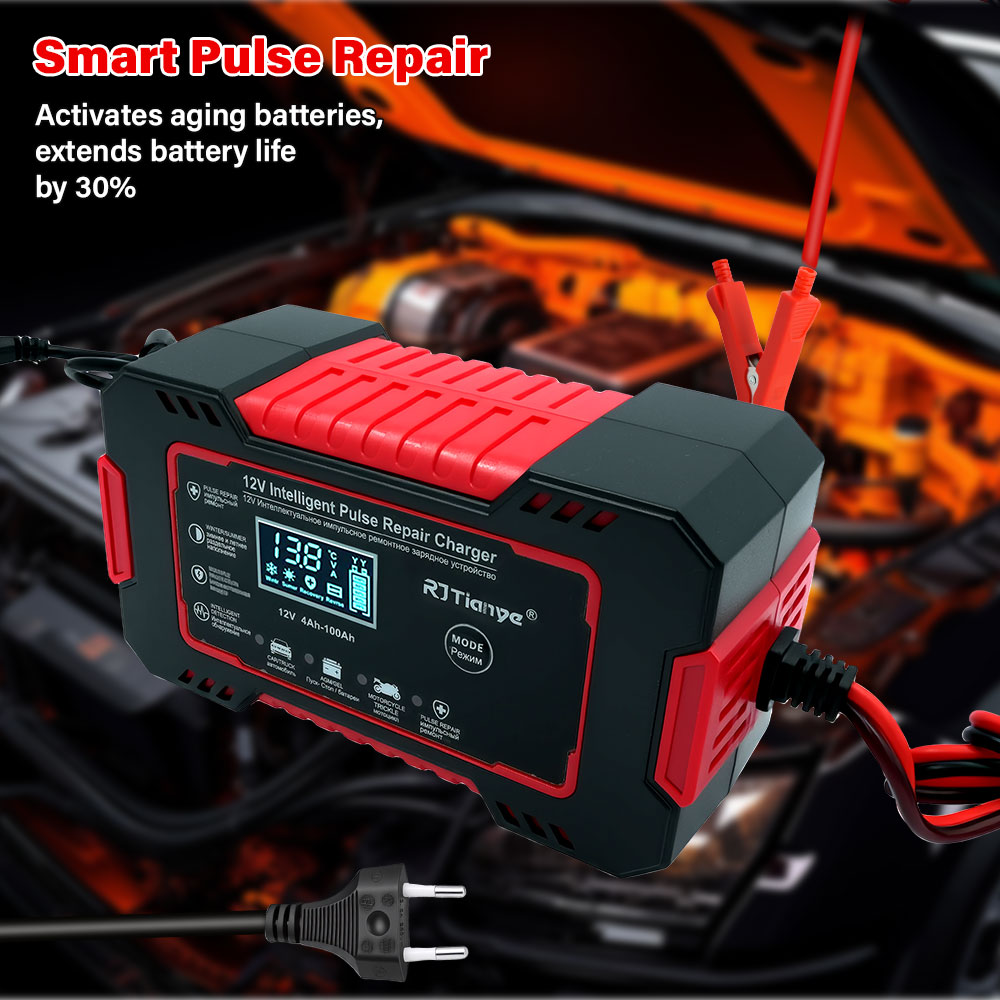 Зарядное устройство для автомо – обзор и цена Smart Car Battery Charger 12V 24V 20A