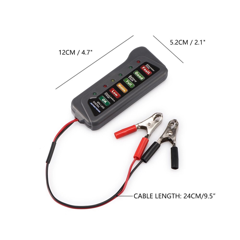 Тестер автомобильного аккумуля – обзор и цена Alternator Tester Digital Diagnostic Tool