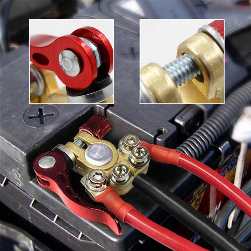 2x 12В 24В быстросъемные разъе – обзор и цена Battery Terminal Clamps Quick Release Brass