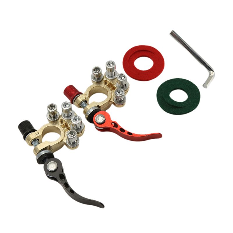 Зажимы для автомобильных аккум – обзор и цена Battery Terminal Clamps Quick Release Brass