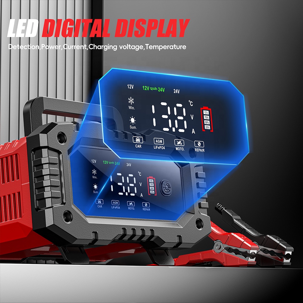 Зарядное устройство для автомо – обзор и цена Smart Car Battery Charger 12V 24V 20A