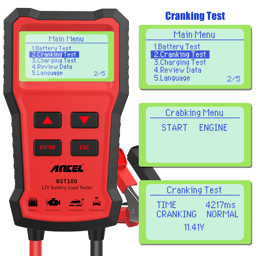 Тестер автомобильных аккумулят – обзор и цена Car Battery Load Tester Digital Cranking