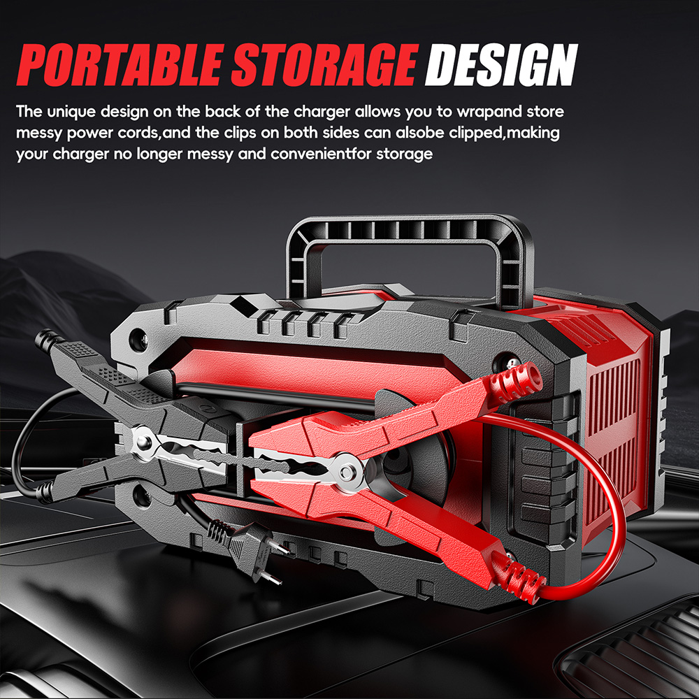 Зарядное устройство FOXSUR 12В – обзор и цена Smart Car Battery Charger 12V 24V 20A