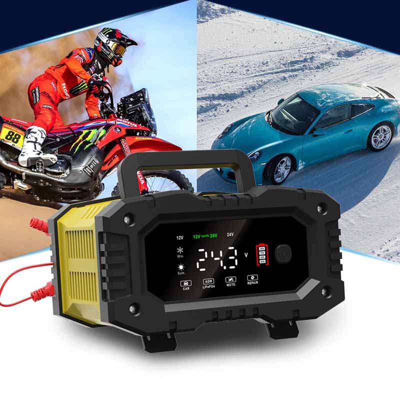 Зарядное устройство FOXSUR для – обзор и цена Smart Car Battery Charger 12V 24V 20A