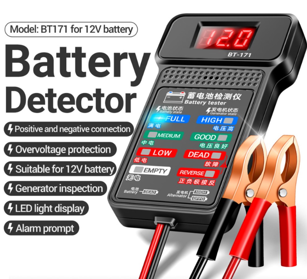 Тестер автомобильных аккумулят – обзор и цена Car Battery Load Tester Digital Cranking