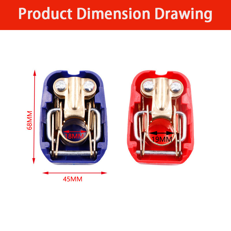 Пара быстросъемных разъемов дл – обзор и цена Battery Terminal Clamps Quick Release Brass