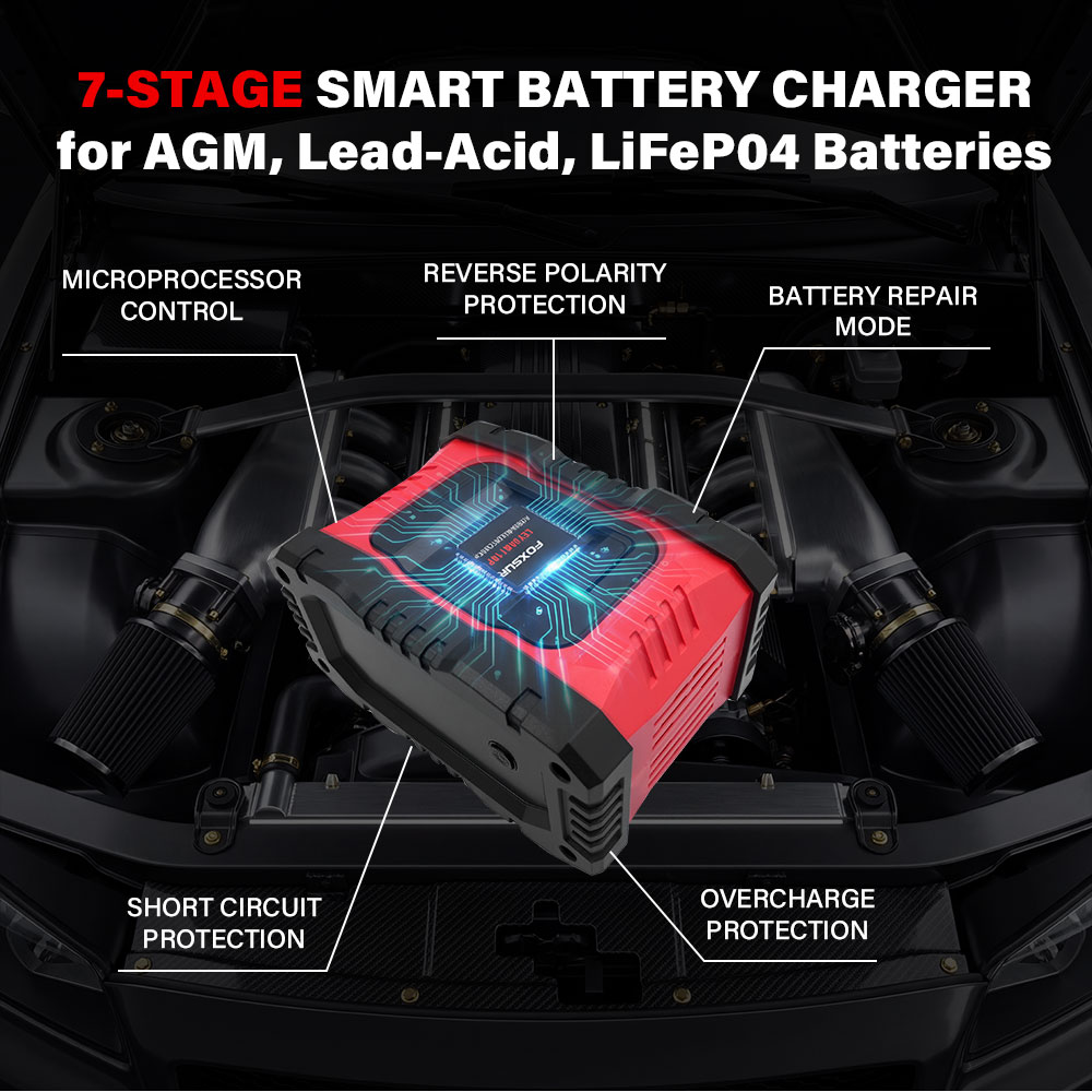 Зарядное устройство для автомо – обзор и цена Smart Car Battery Charger 12V 24V 20A