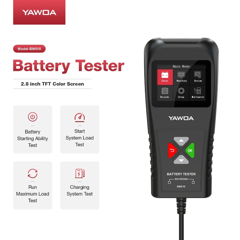 Тестер автомобильного аккумуля – обзор и цена Car Battery Load Tester Digital Cranking