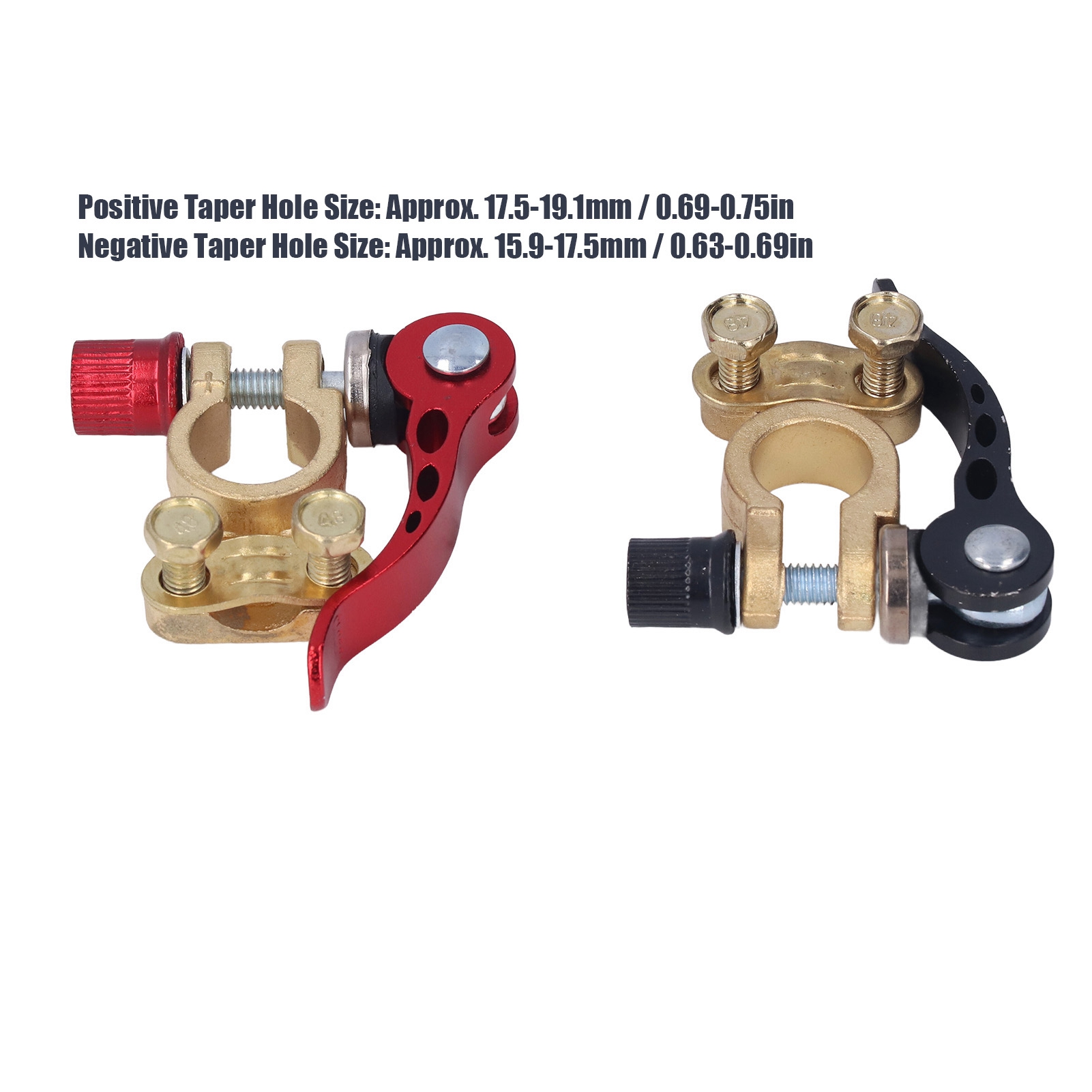 2 шт. разъем автомобильного ак – обзор и цена Battery Terminal Clamps Quick Release Brass