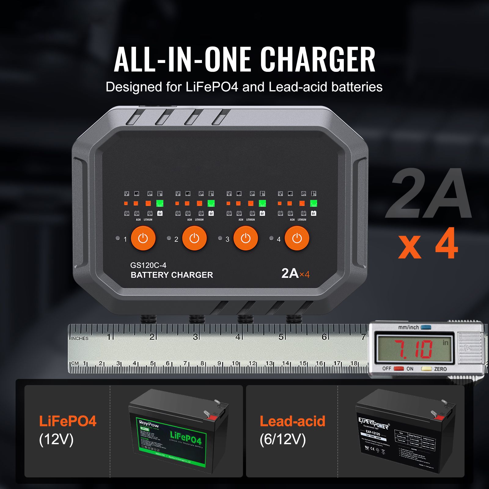 Умное зарядное устройство для  – обзор и цена Lifepo4 Battery Charger Smart Automatic