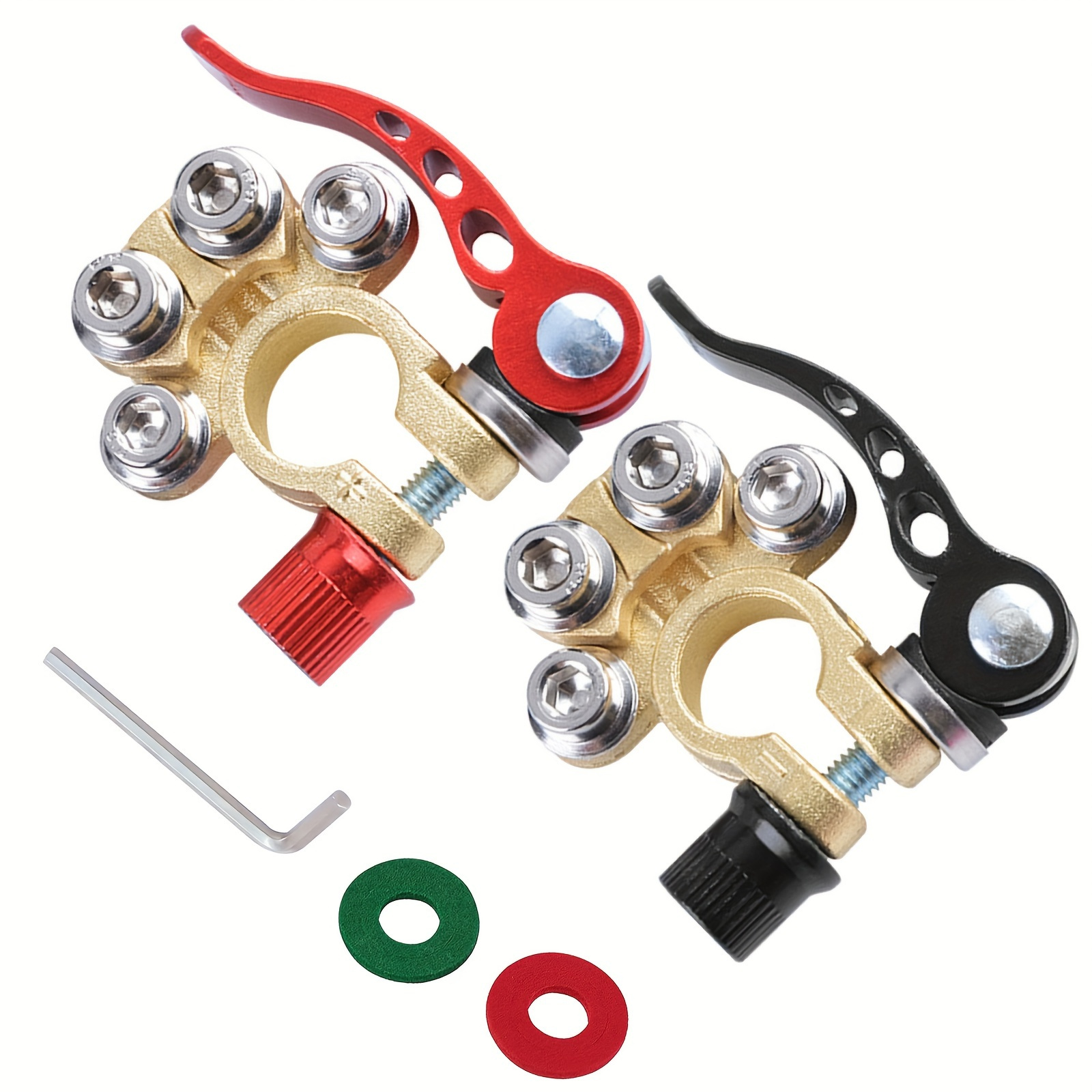 Комплект латунных клемм-перекл – обзор и цена Battery Terminal Clamps Quick Release Brass
