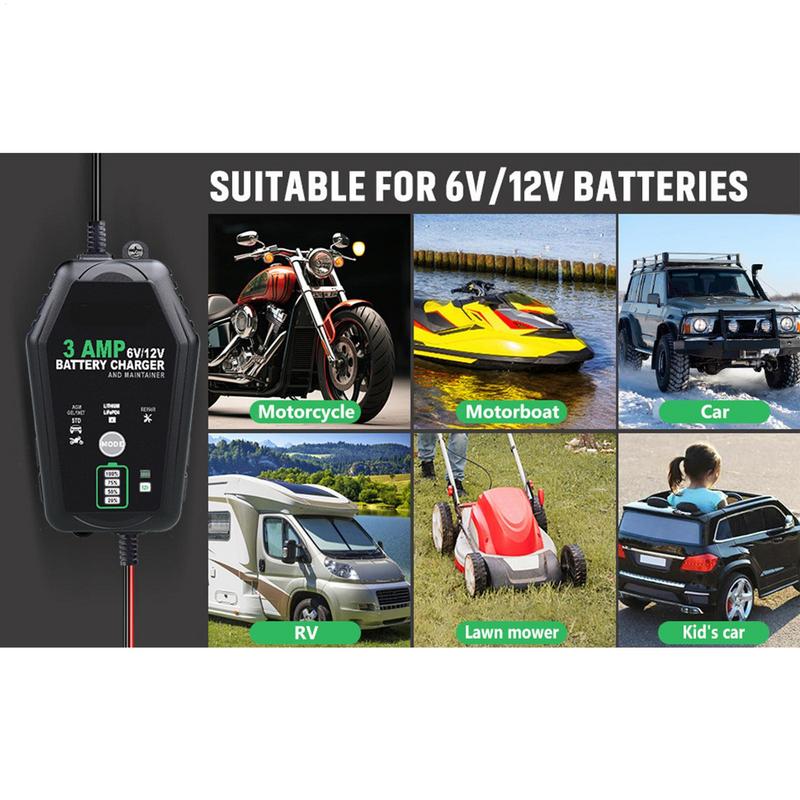 3000 мА, 6 В, 12 В, полностью  – обзор и цена Lifepo4 Battery Charger Smart Automatic