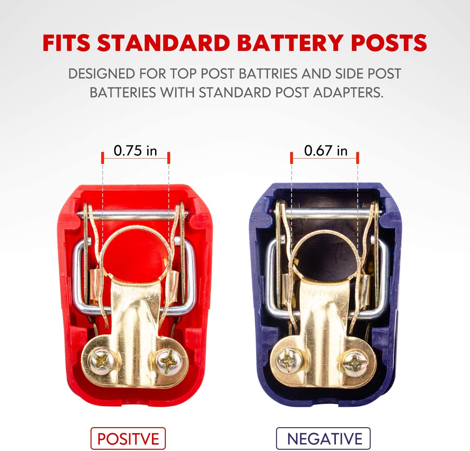 1 пара положительных и отрицат – обзор и цена Battery Terminal Clamps Quick Release Brass