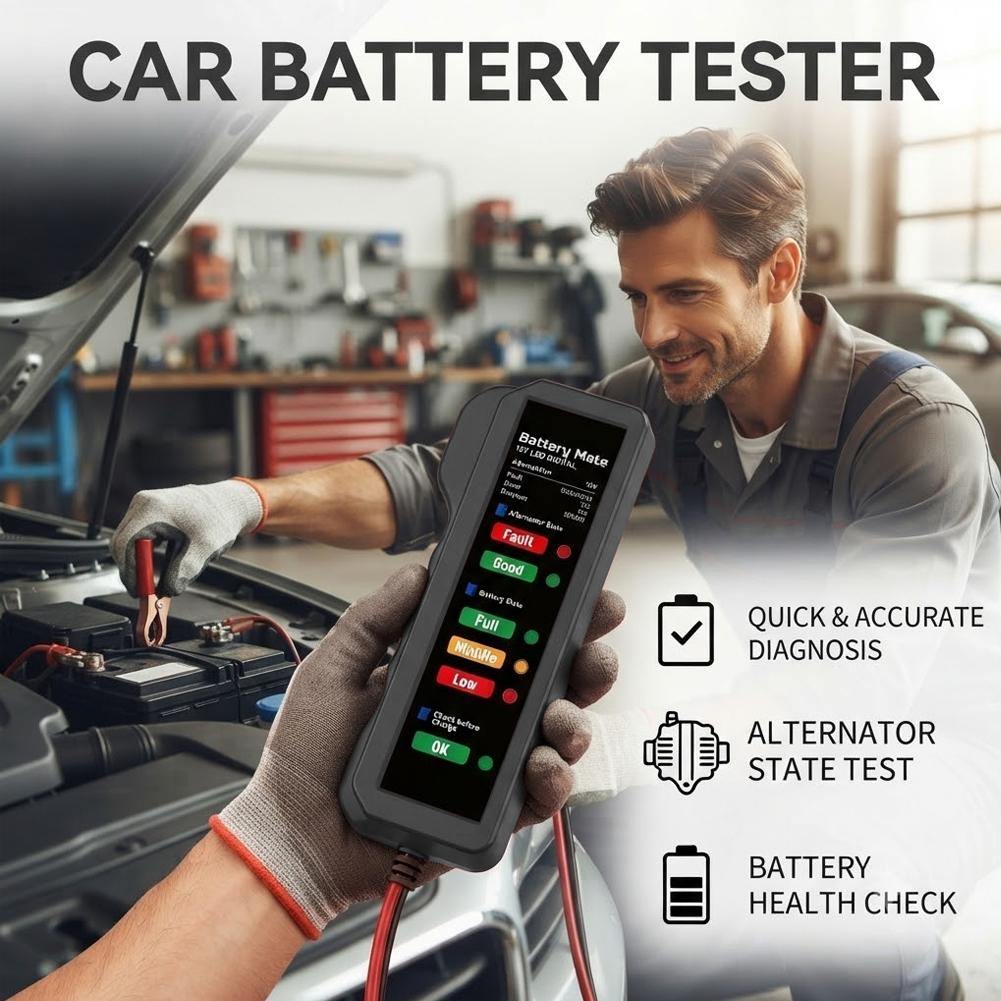 Тестер автомобильного аккумуля – обзор и цена Alternator Tester Digital Diagnostic Tool