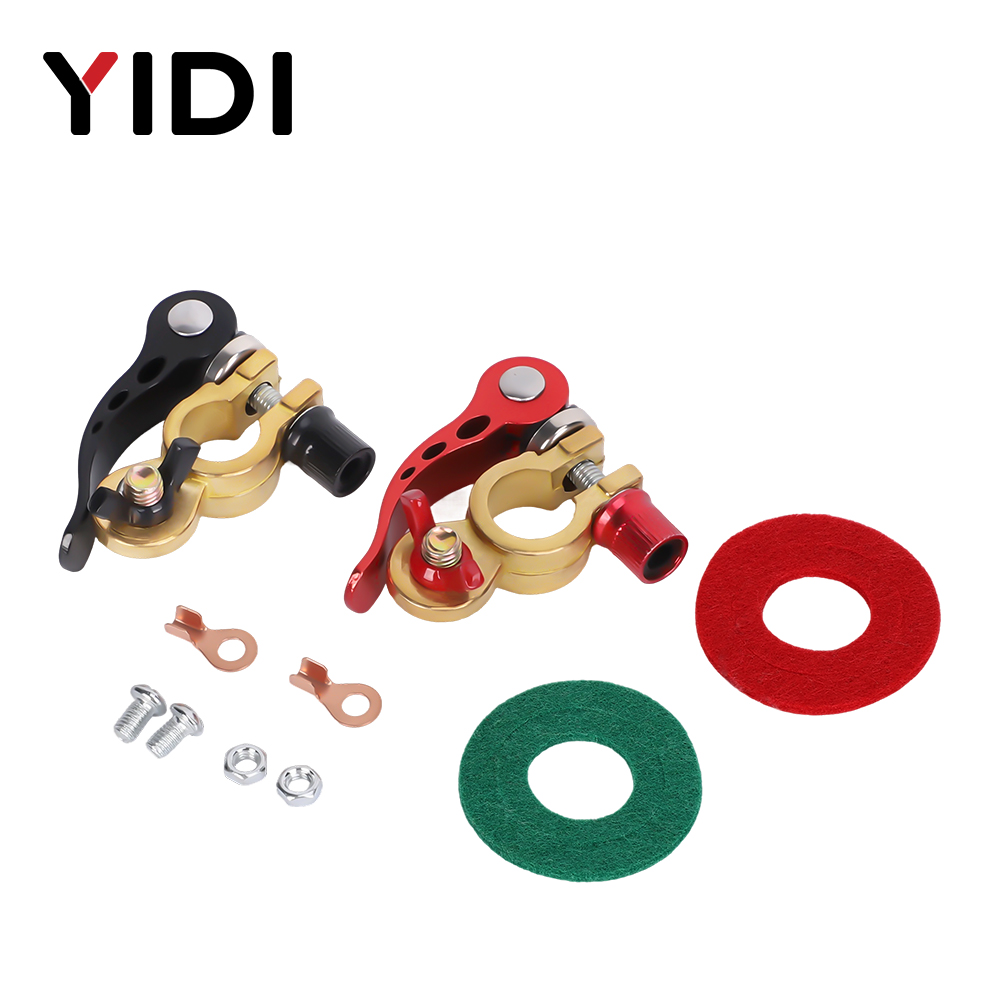 1 пара быстросъемных клеммных  – обзор и цена Battery Terminal Clamps Quick Release Brass